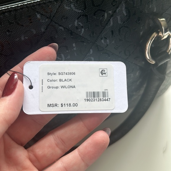 Guess Satchel/Crossbody Black Bag - Picture 6 of 9